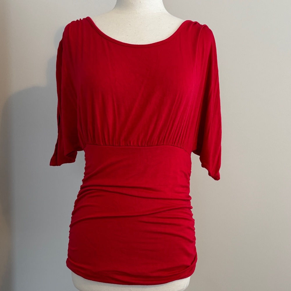 Knit blouse /  Purple OR Red Women's Top - M